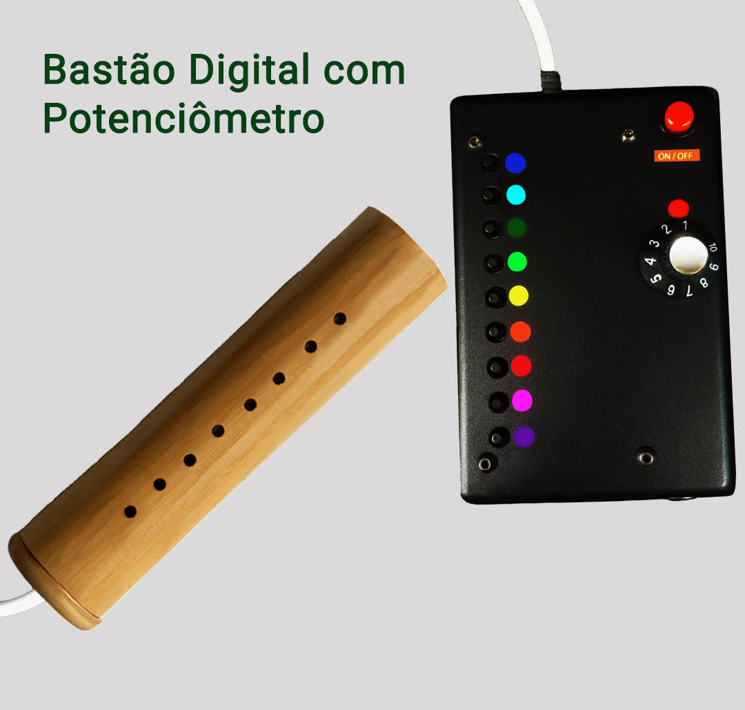 Produto bastão de luz com potenciômetro